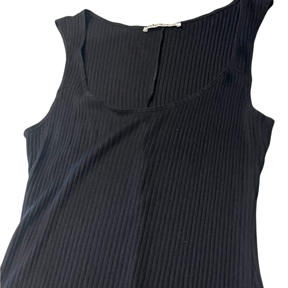 Reformation Black Sleeveless Midi Dress with Side Slit - Picture 6 of 8